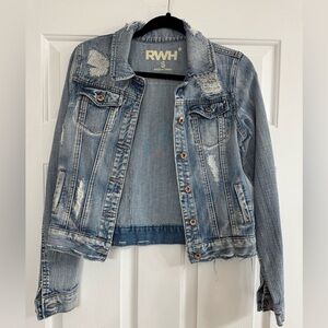 Buckle RWH Distressed Denim Jacket. Size small. Never worn.